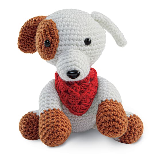 Intermediate Dog Amigurumi Crochet Kit by Loops &#x26; Threads&#xAE;